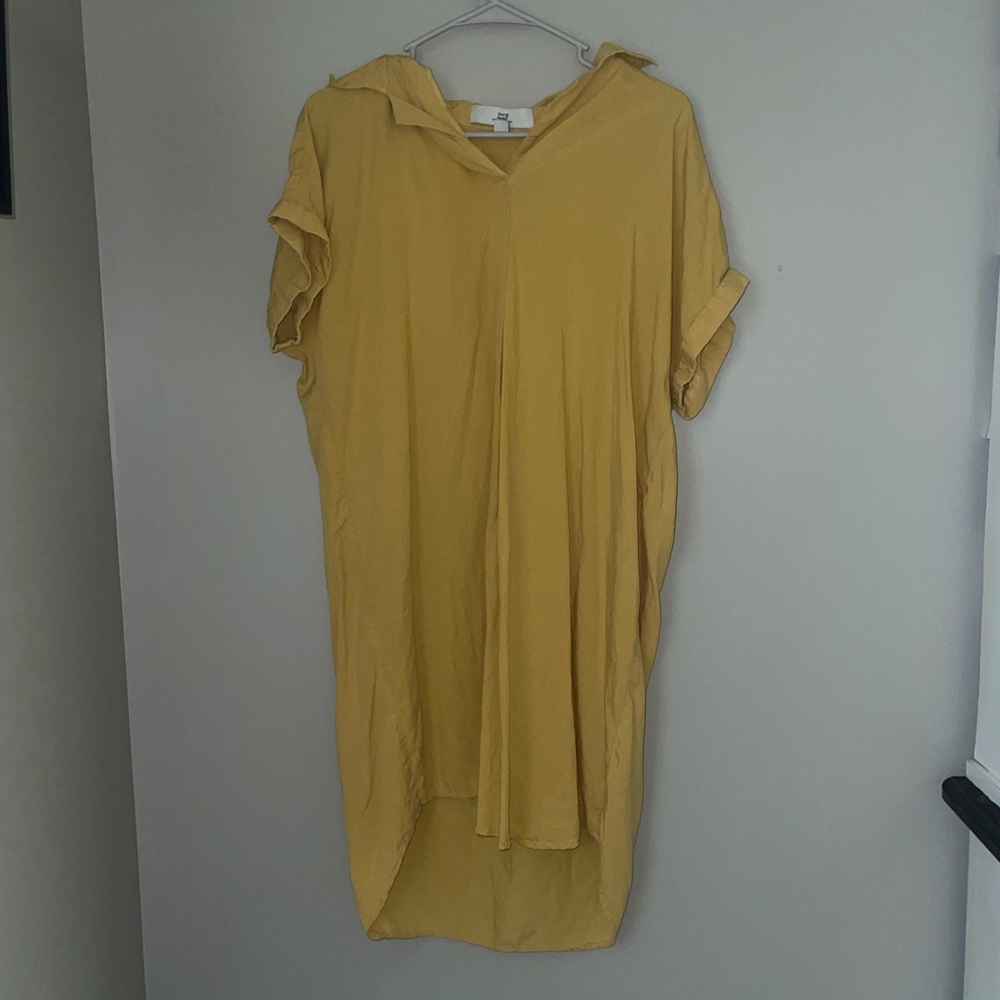 Yellow Collard Dress